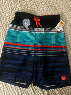 ZeroXposur striped Boys Swim Trunks with UPF 50+